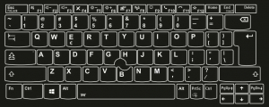 Tastaturaufkleber Englisch (US) für Lenovo ThinkPad L13 oder X13 Yoga G2