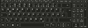 Tastaturaufkleber, Tastaturlayout Deutsch, für Acer Aspire 5-Modelle