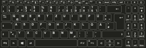 Tastaturaufkleber, Tastaturlayout Deutsch, für Acer Aspire 5-Modelle
